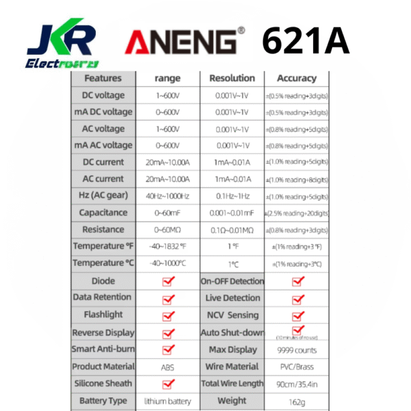 MULTIMETRO ANENG 621A - Imagen 3